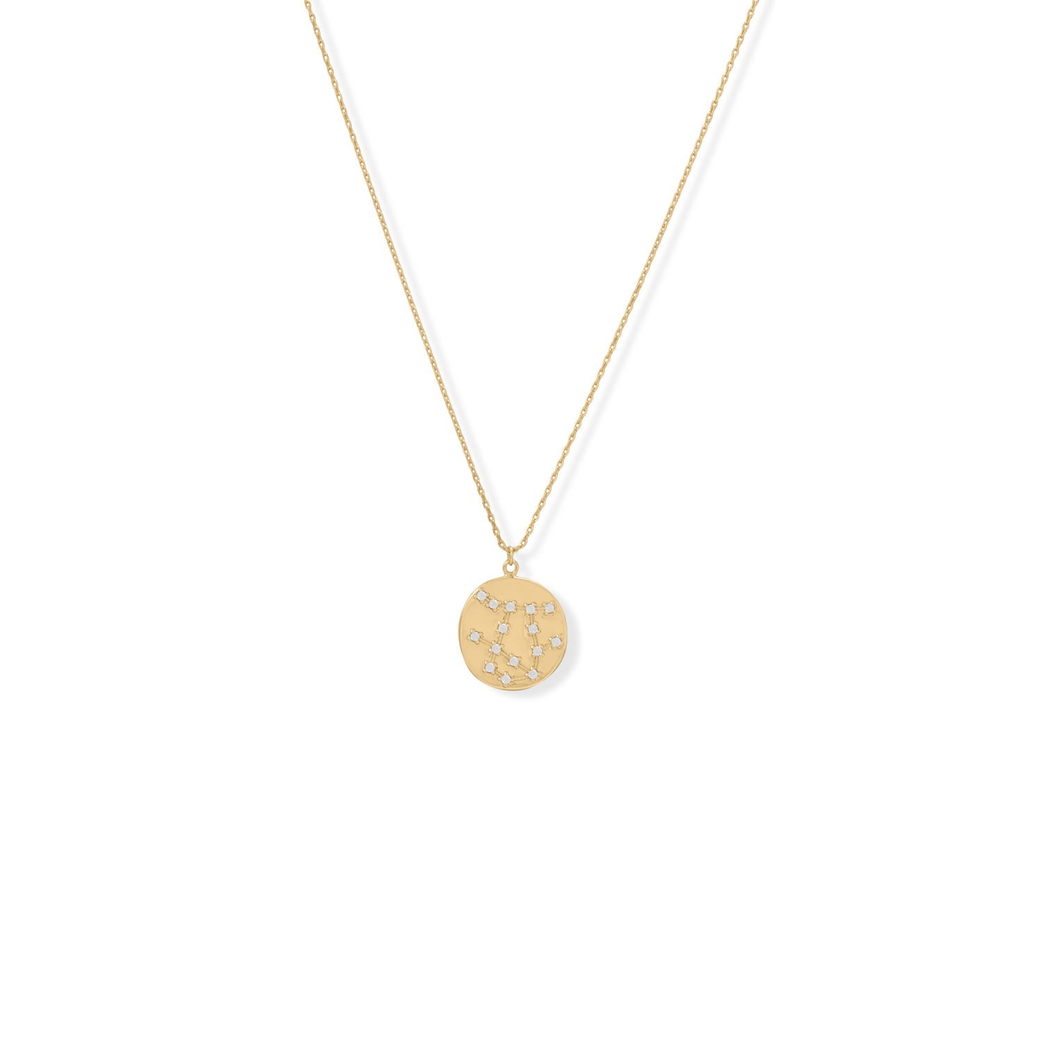 Cosmic Constellations! 16" + 2" Gemini Coin Necklace