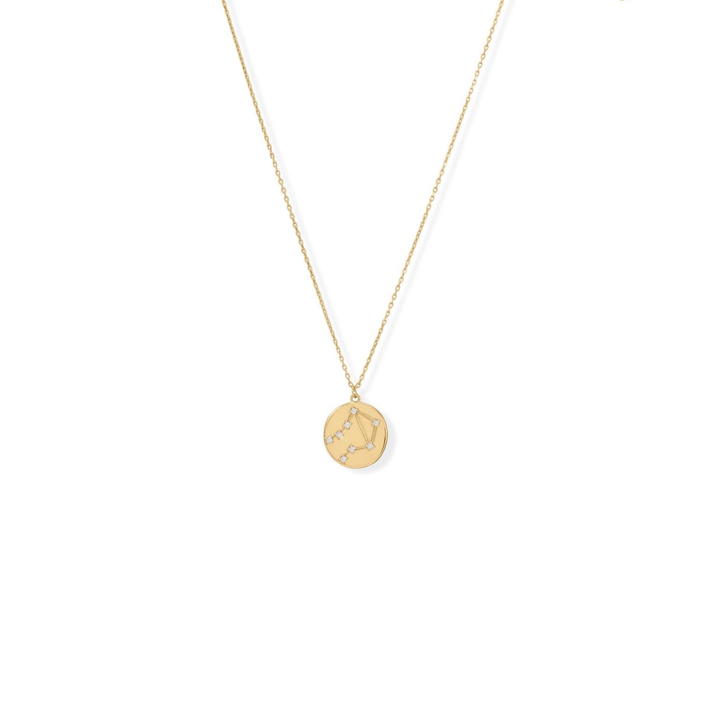 Cosmic Constellations! 16" + 2" Libra Coin Necklace