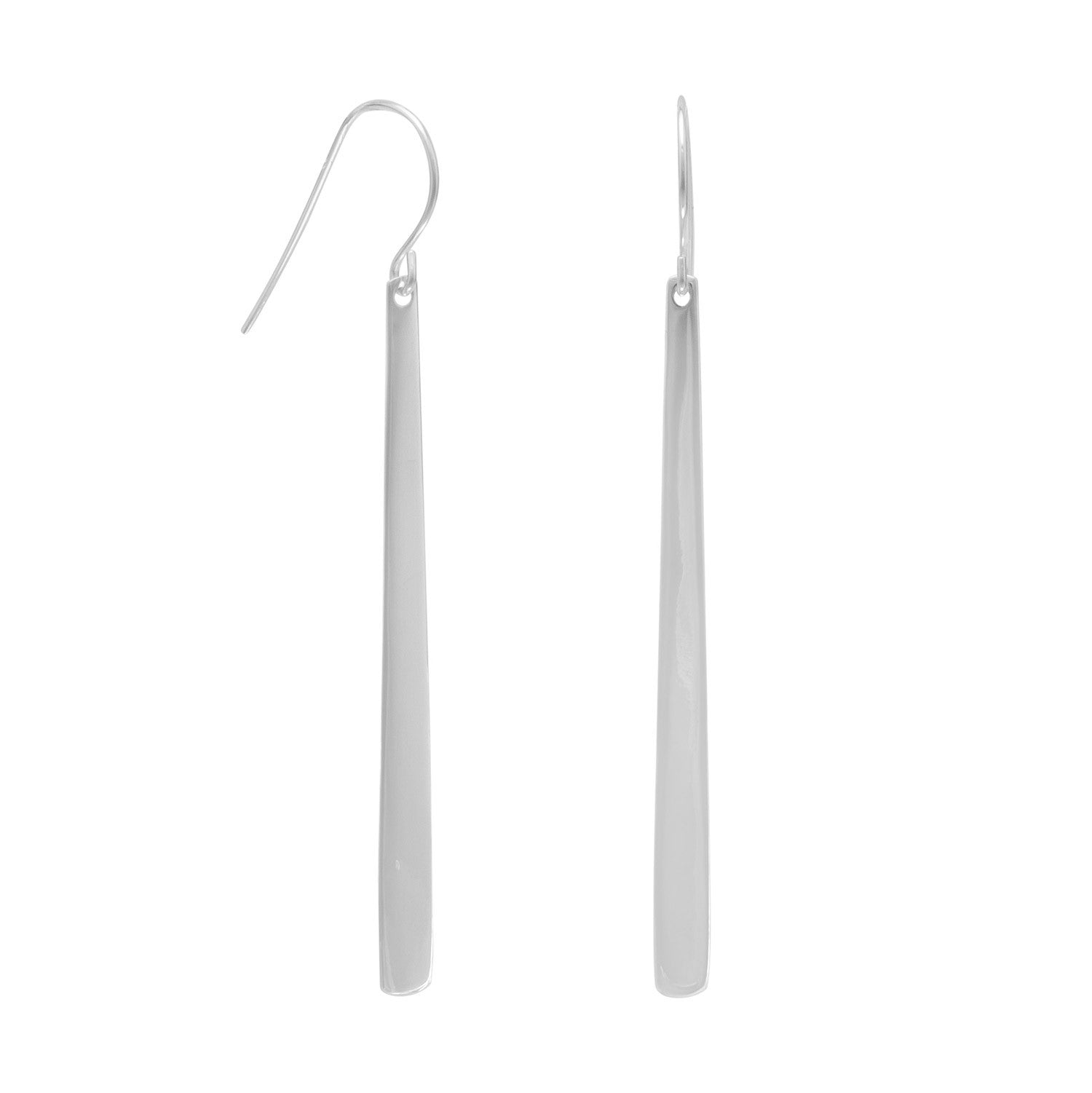 Polished Tapered Matchstick Earrings