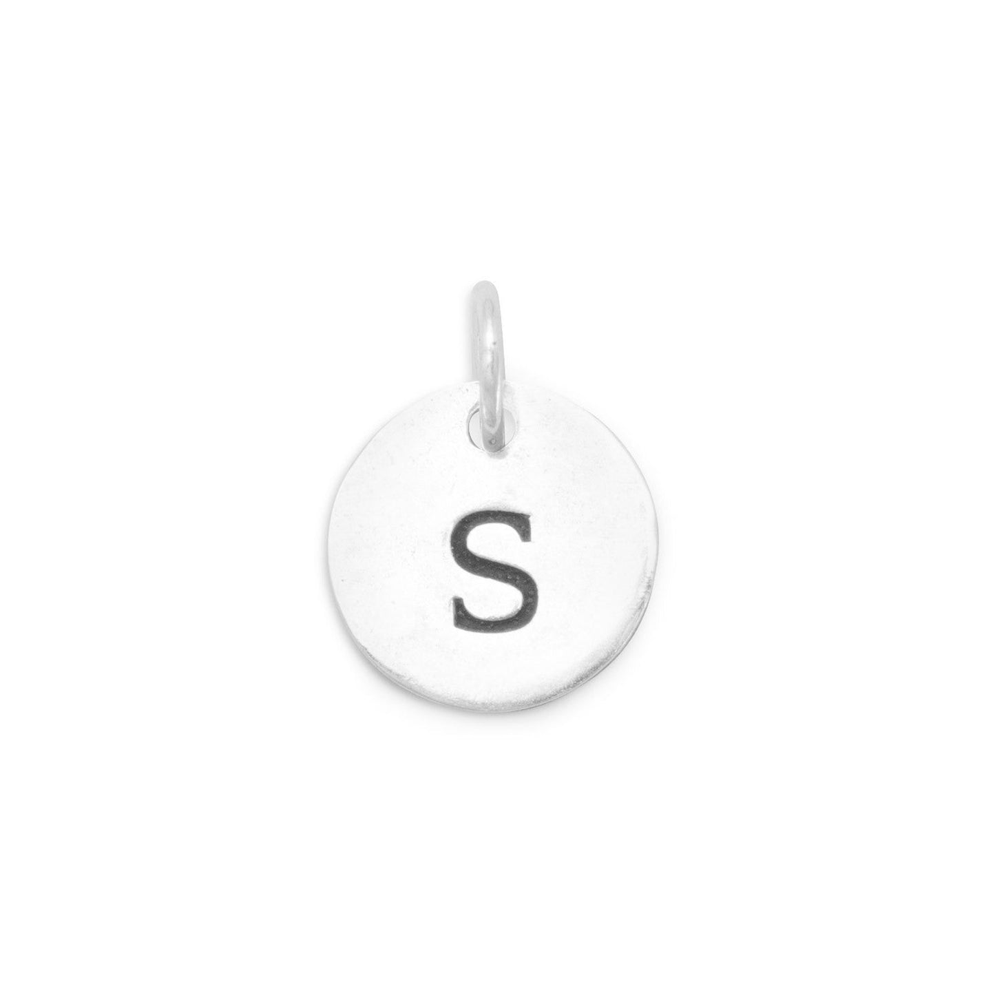 Oxidized Initial "S" Charm