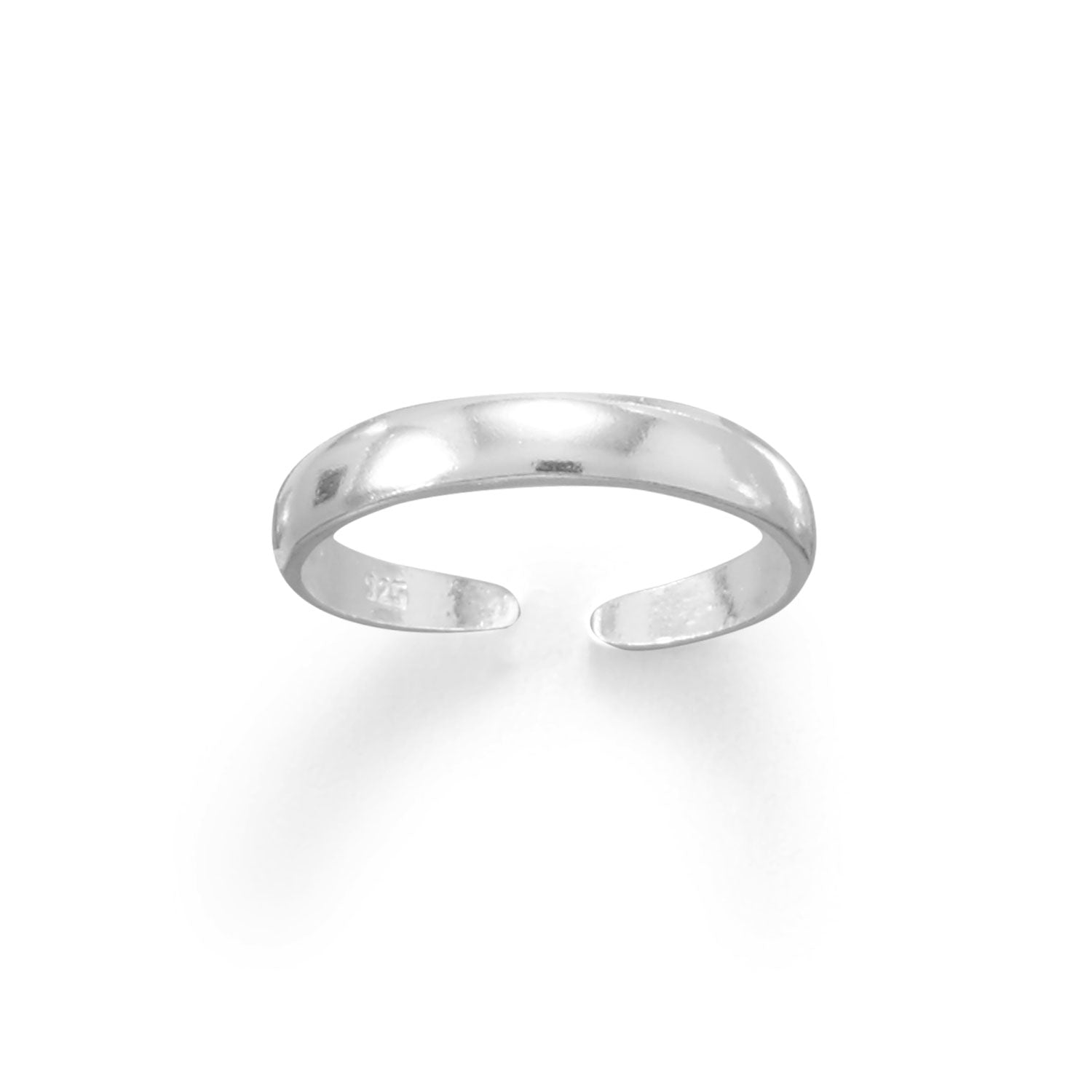 Thin 3mm Band Polished Toe Ring